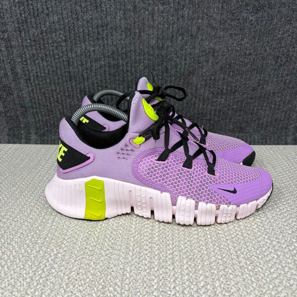 Nike Free Metcon 4 Rush Fuchsia Volt Purple Training Shoes Womens 8.5 CZ0596-501